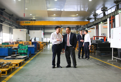 蒲瑞快訊 | SEW 中國公司執(zhí)行董事長張勝利蒞臨蒲瑞參觀指導