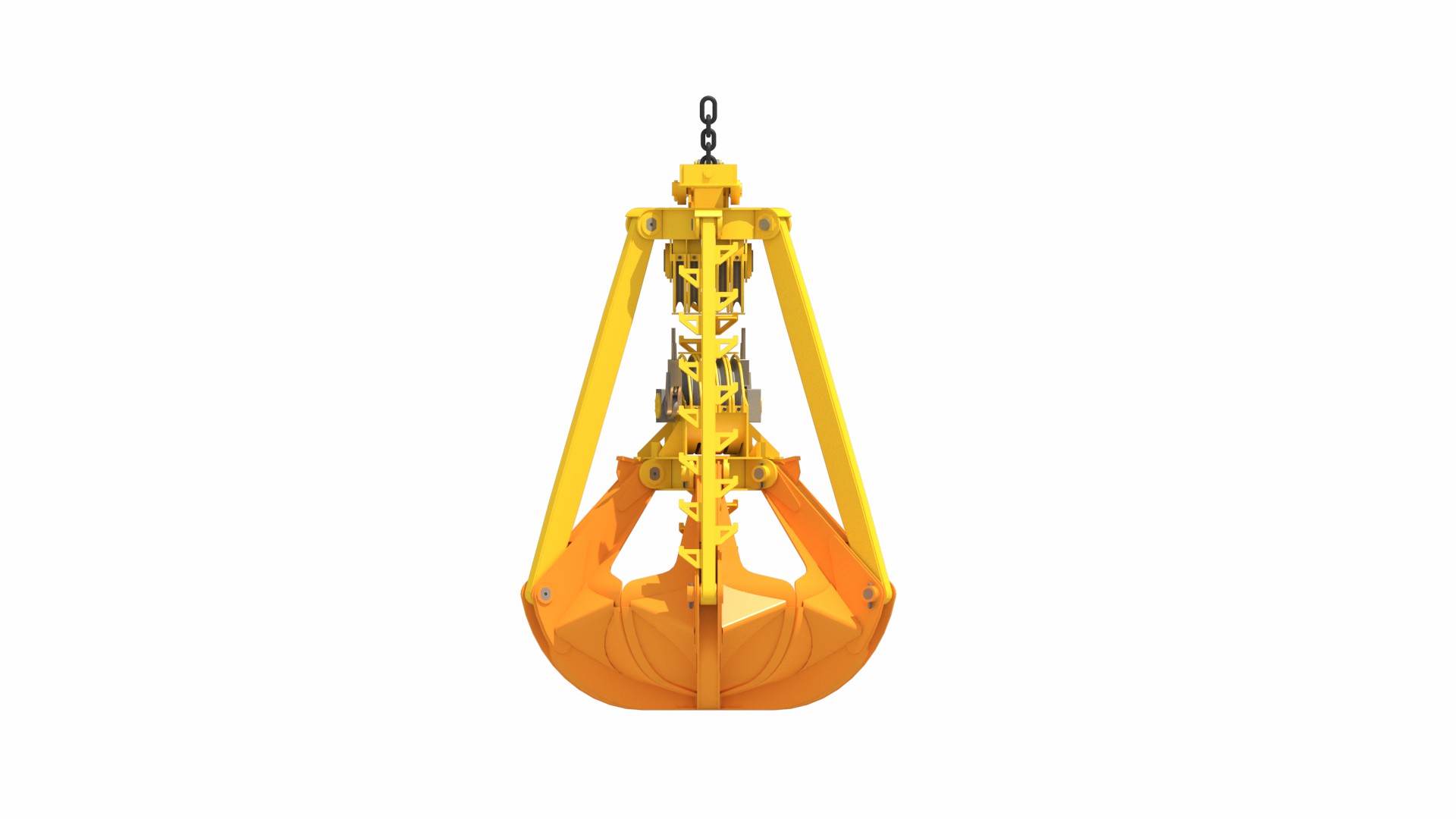 機械多瓣抓斗###Mechanical Multi-jaw Grab Bucket