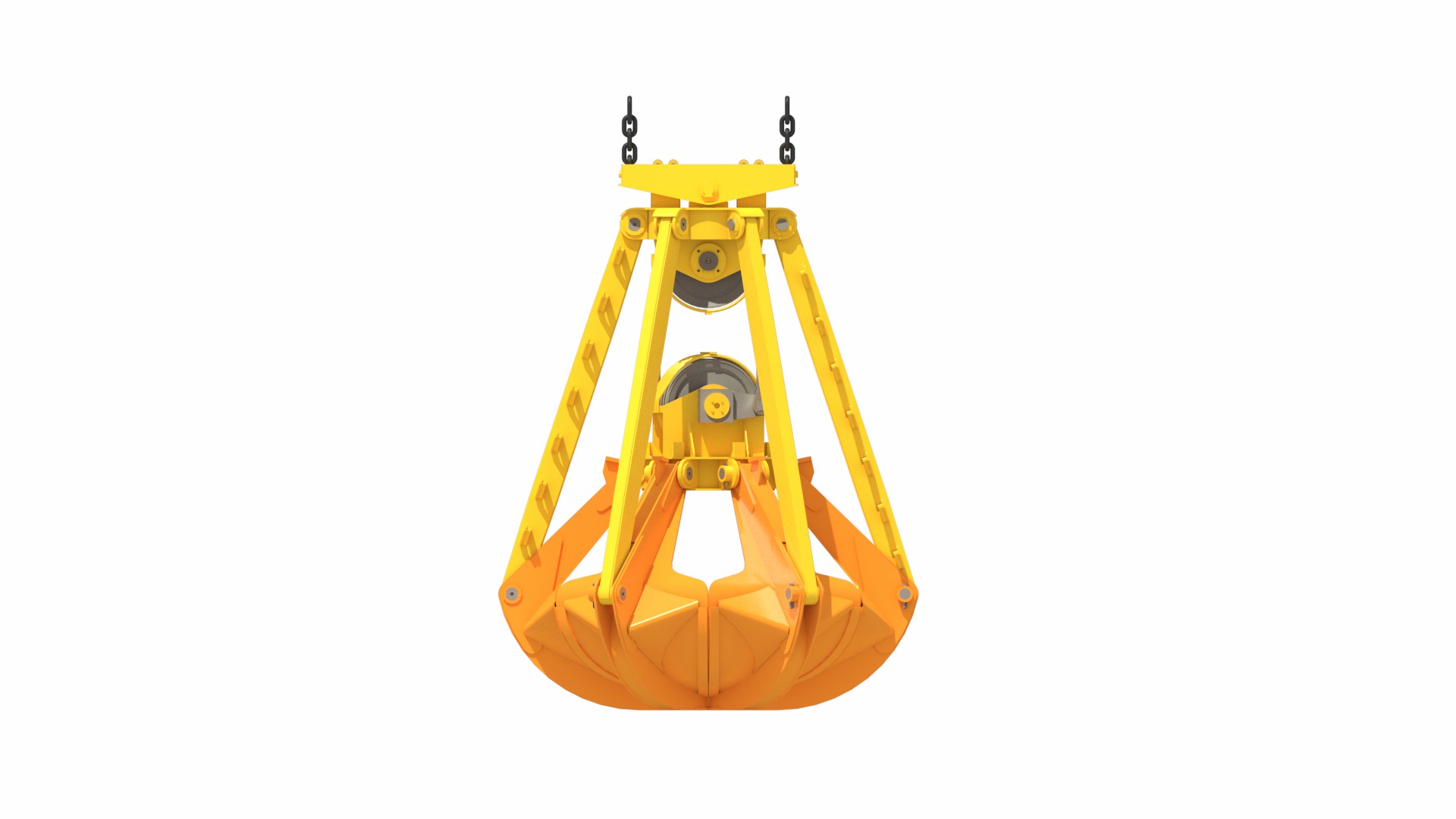 機械多瓣抓斗###Mechanical Multi-jaw Grab Bucket