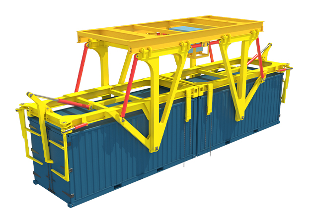 雙箱傾翻式集裝箱吊具